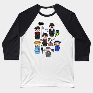 Mary Poppins All-Over Print Baseball T-Shirt